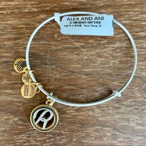 NWT Alex and Ani “R” Initial Bracelet